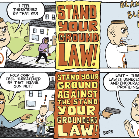 Stand Your Ground cartoon