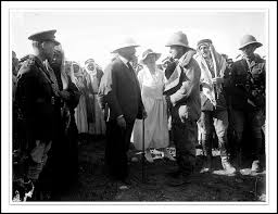 Sir Herbert Samuel and Emir Abdullah (later king)