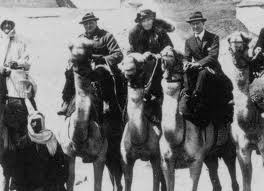 Gertrude Bell with Winston Churchill and T.E. Lawrence ( Lawrence of Arabia)