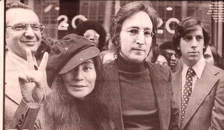John Lennon, Yoko Ono and attorney, Leon Wildes