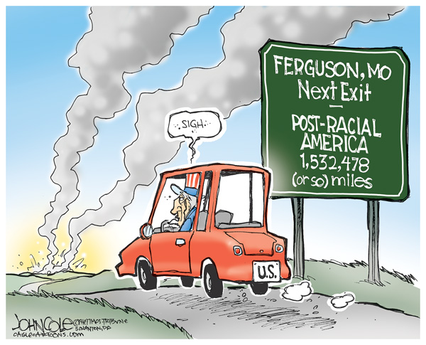 081714coletoon post racial america ferguson