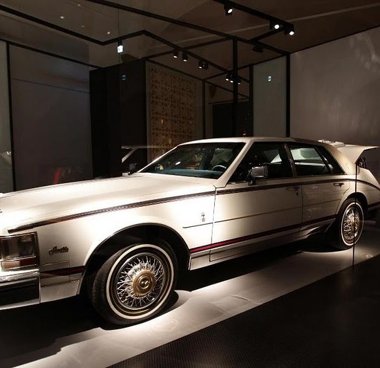 Cadillac Seville on display at the Gucci Museo.