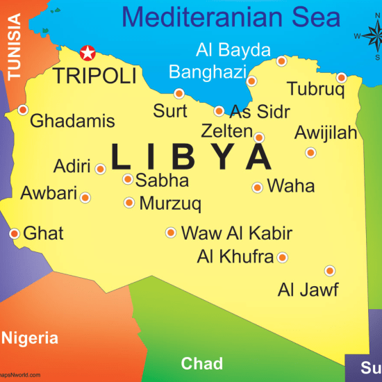 MAP OF LIBYA
