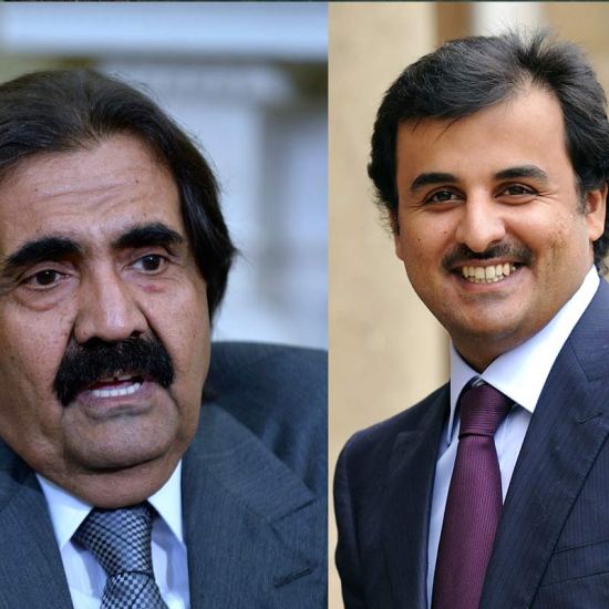 Sheikh Hamad bin Khalafi Al Thani and Sheikh Tammin bin Hamad Al Thani 