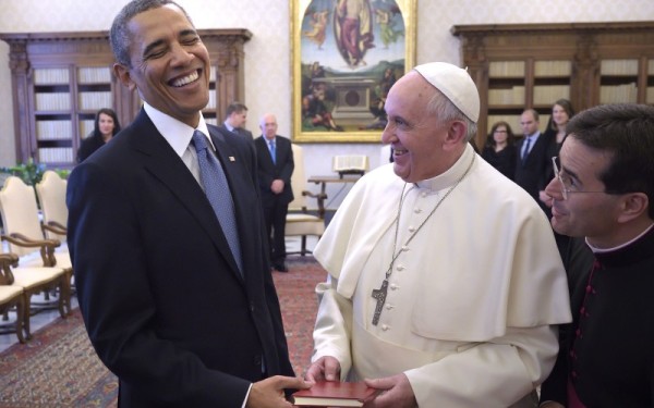 Pope Francis and President Obama