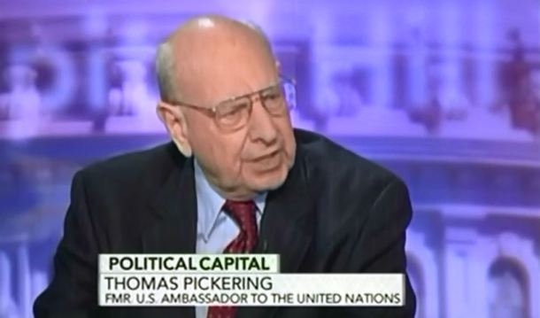 Former US Ambassador to the UN (40 year career) Thomas R. Pickering