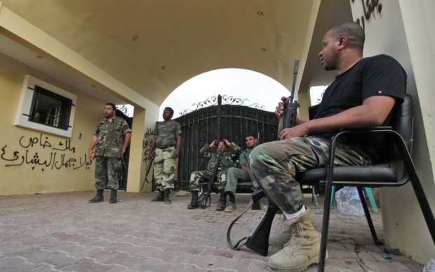 Libyan 17 February Militia guards