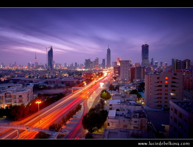 KUWAIT CITY AT SUNSET