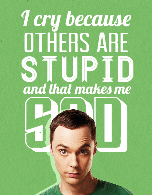 Character: Sheldon Cooper of the "Big Bang Theory"