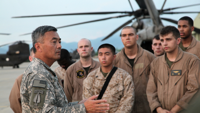 U.S. Army Major Gen. Michael Nagata (left)