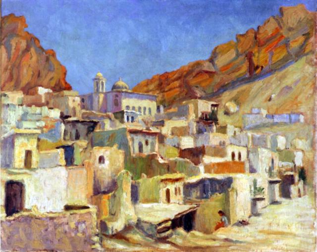 Syrian painting Malula