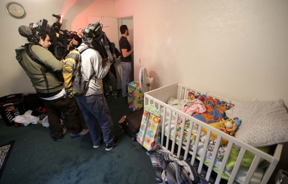 News reporting going through home