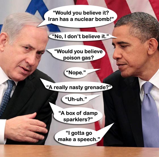 ISRAEL Netanyahu-Obama-Iran