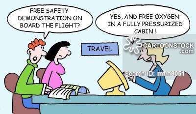 "Free safety demonstration on board the flight?"