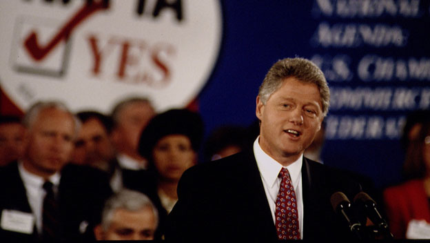 President Bill Clinton in 1993