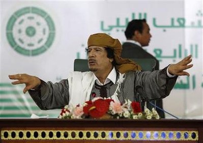 Libya's leader Muammar Gaddafi in Tripoli March 2, 2011. REUTERS/Ahmed Jadallah