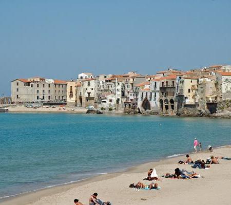 Cefalu beach
