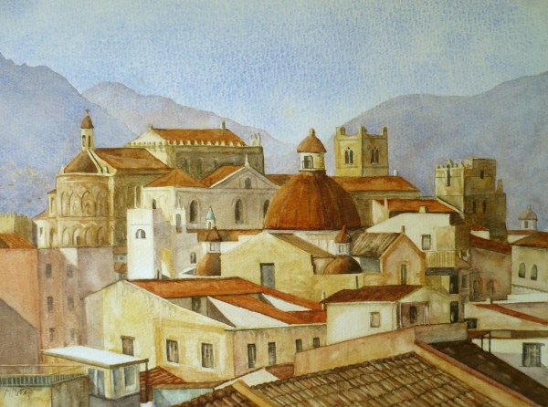 sicxily painting Monreale-Sicily 0000
