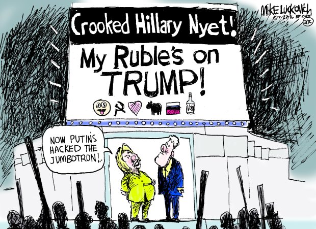 elections putin-and-trump-and-hacking-cartoon-luckovich