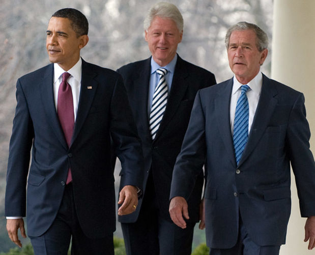Bill Clinton (Center) 