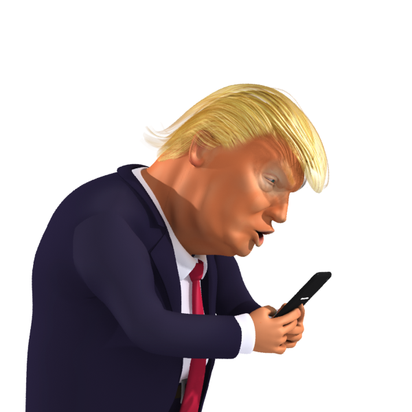 Image result for cartoons about trump tweeting