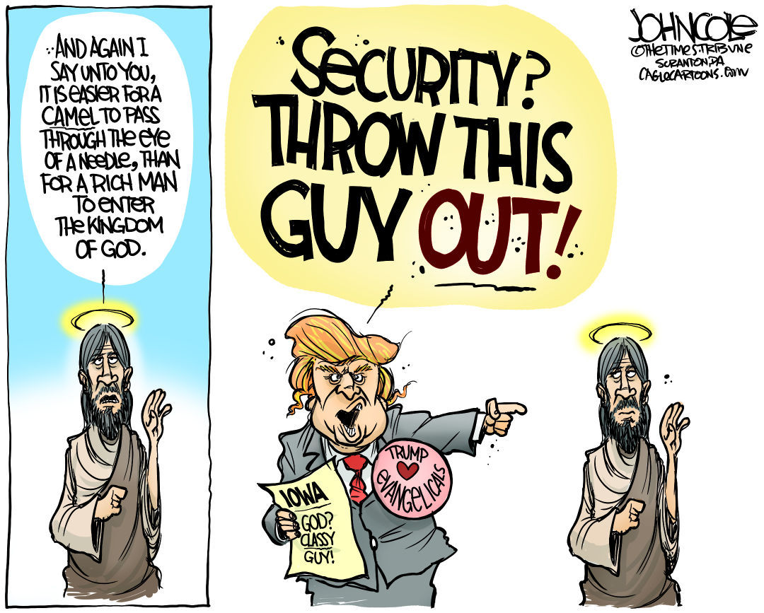 Image result for photo of evangelicals with talking points