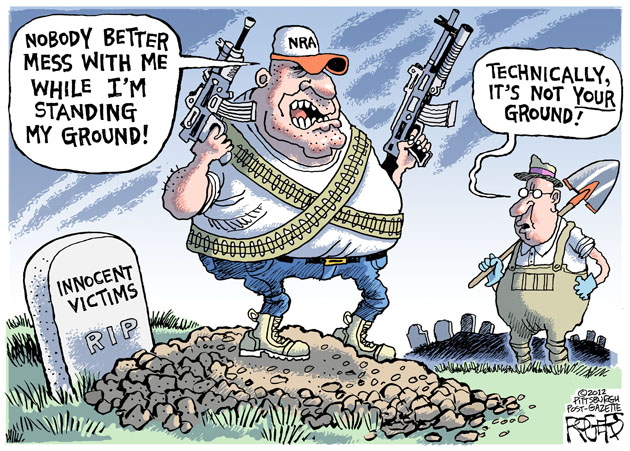 Image result for CARTOONS ON STAND YOUR GROUND LAWS